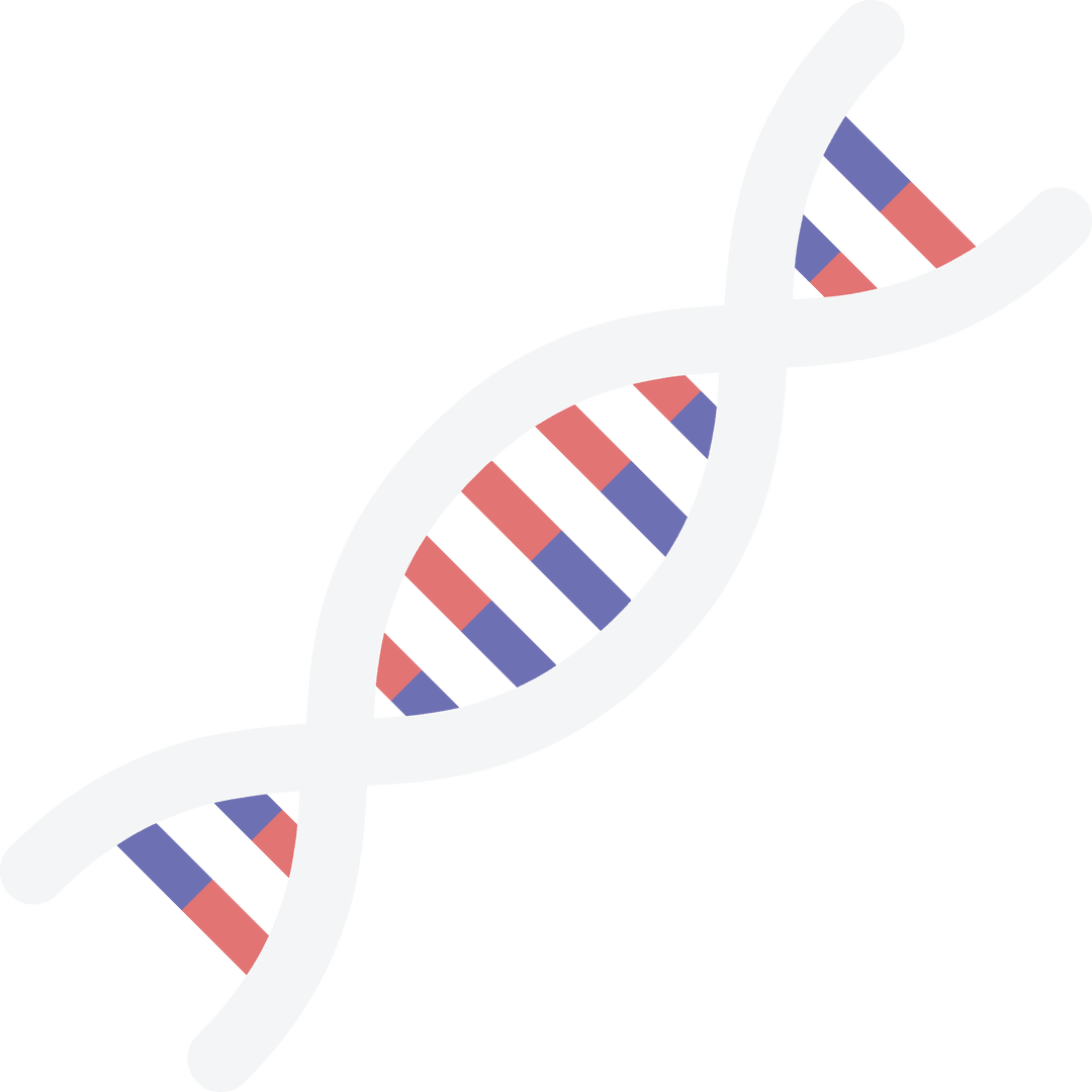 Colorful Transparent DNA Strand Illustration