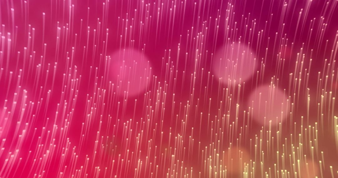 Abstract Light Trails on Vivid Red Background