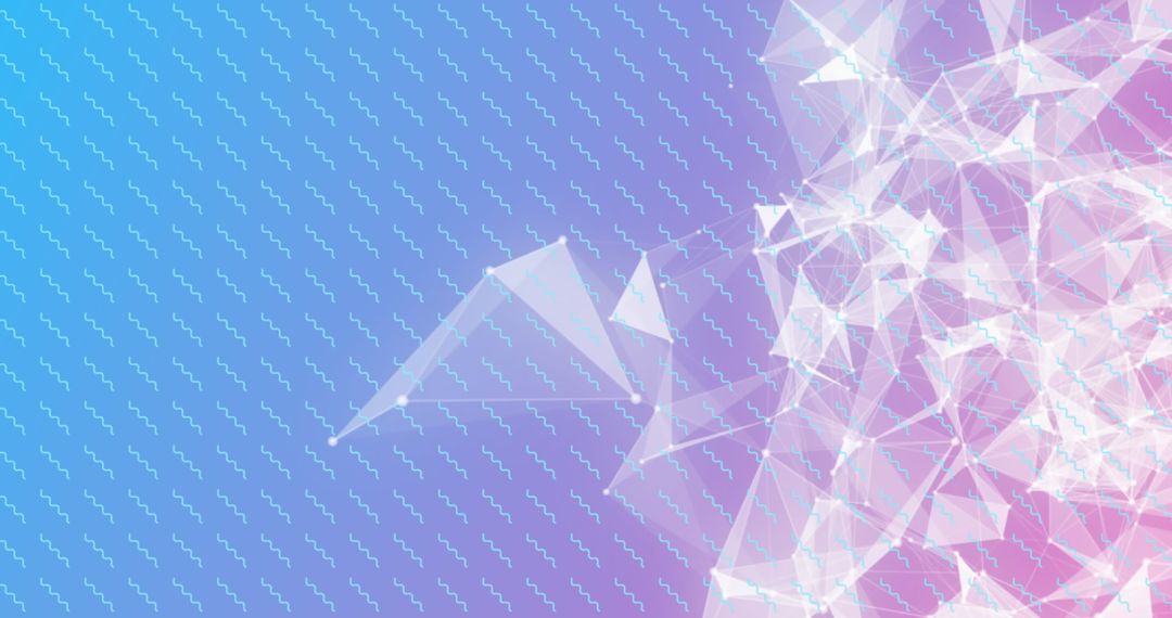 Abstract Network of Connections on Gradient Background