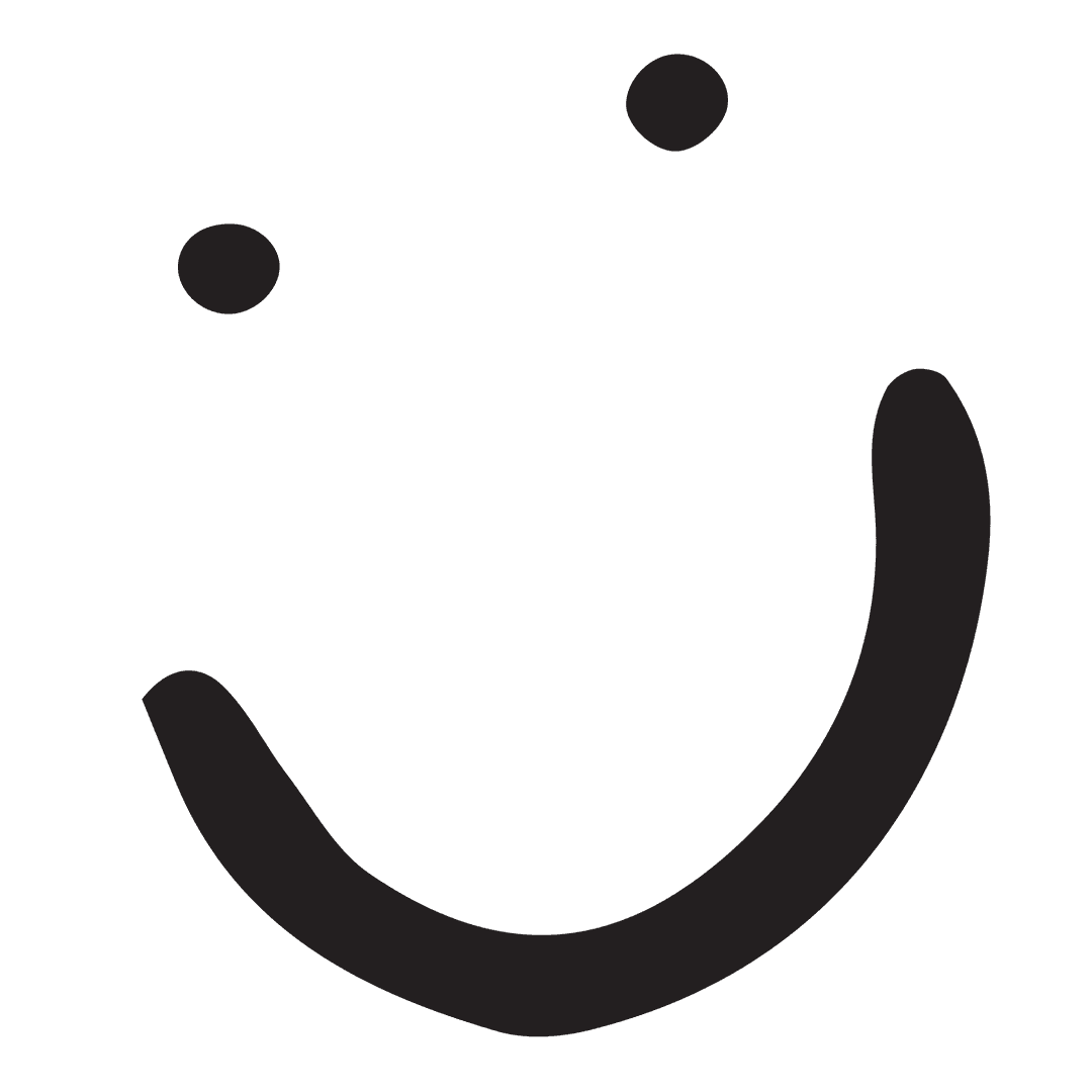 Smiley Face Doodle on Transparent Background for Celebration Concept