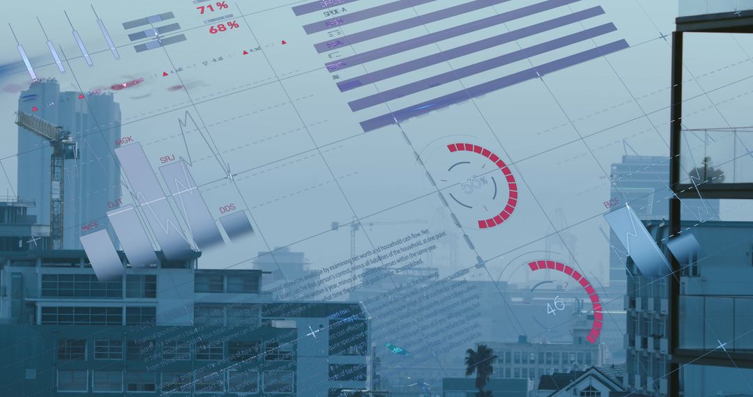 Financial Data Overlay in Urban Environment with Digital Interface