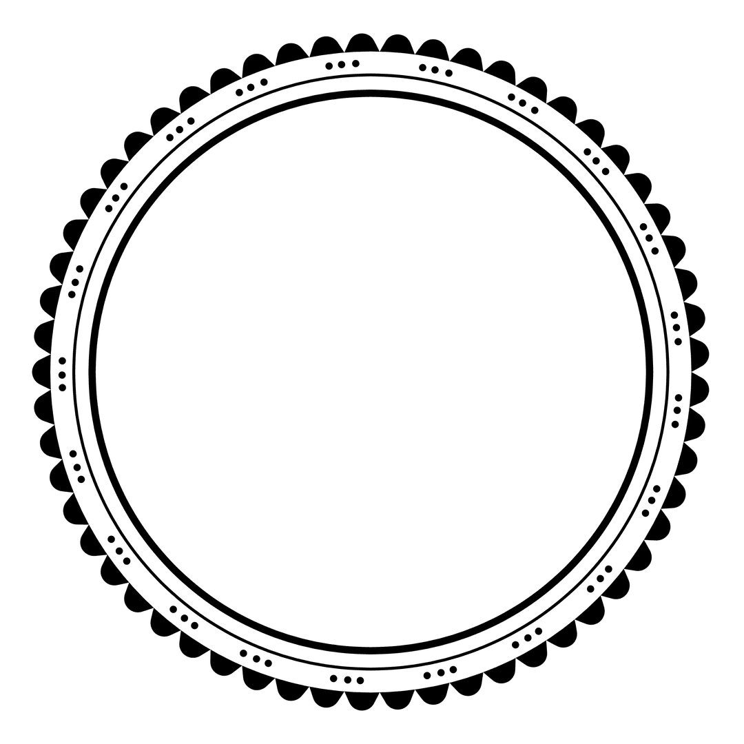 Digital Badge Illustration with Copy Space on Transparent Background