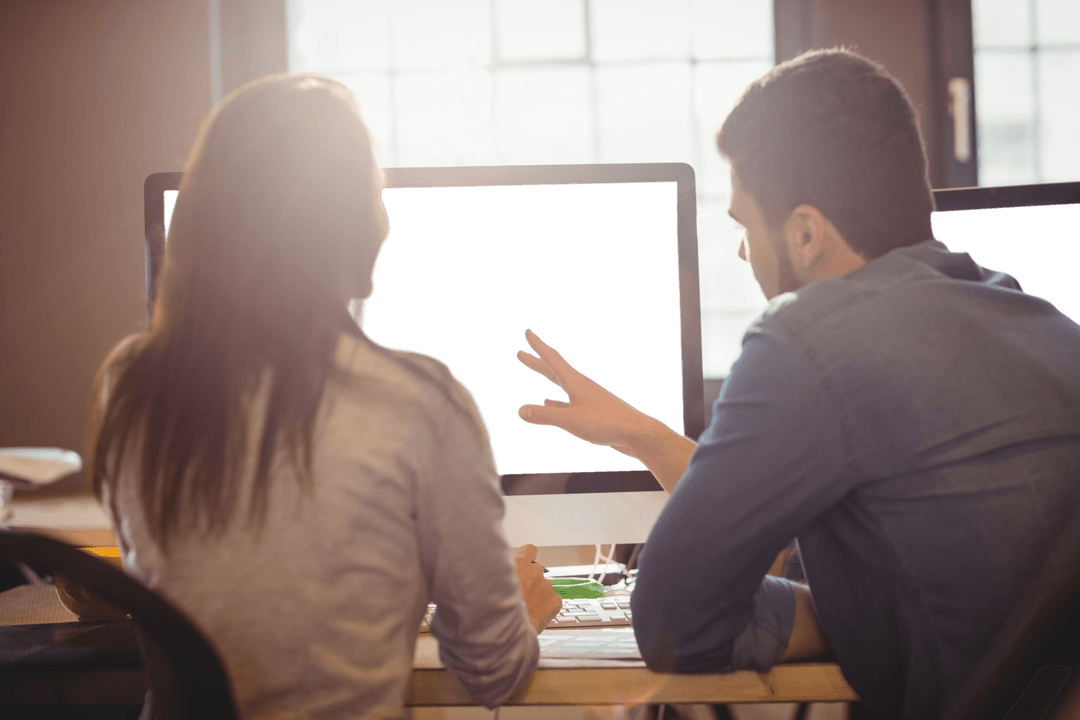 Transparent Screen Enhances Creative Graphic Design Office Environment