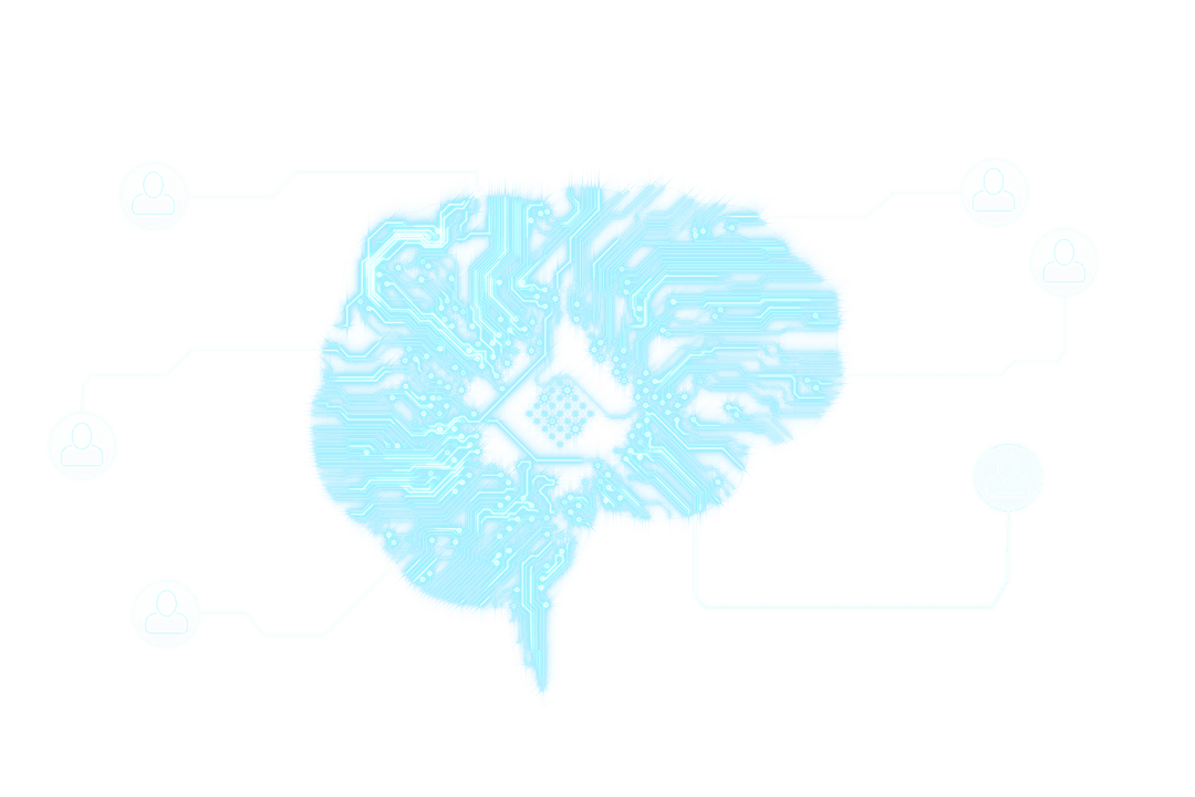 Digital Brain Interface with Connecting Nodes on Transparent Background - Download Free Stock Images Pikwizard.com