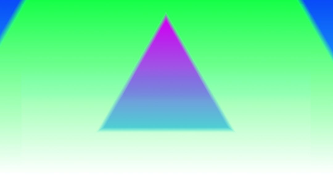 Kaleidoscopic Neon Triangles with Dynamic Movement