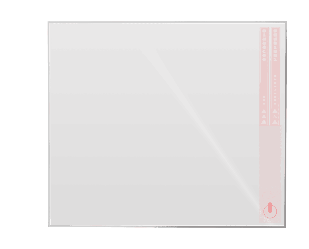 Modern Digital Transparent Interface Isolated on Clear Background