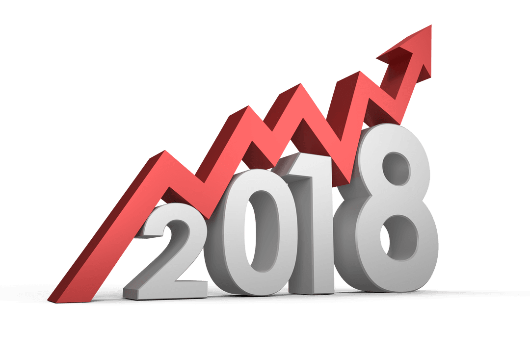 Transparent 3D 2018 with Upward Arrow Graph Representation