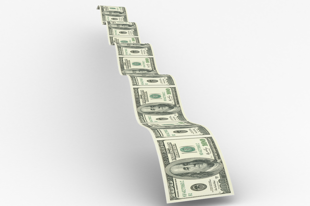 3D Flowing Dollar Bills Passage on Transparent Background Format - Download Free Stock Images Pikwizard.com