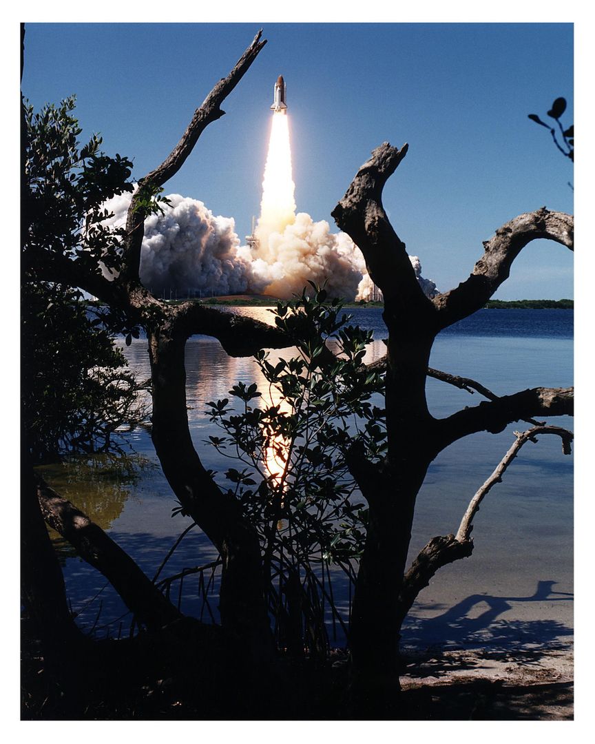 Space Shuttle Columbia Soaring Above Launch Site on MSL-1 Mission - Free Images, Stock Photos and Pictures on Pikwizard.com