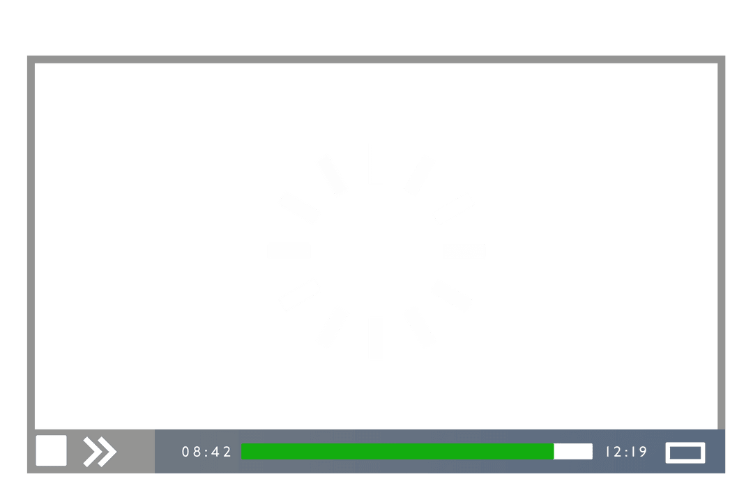 Digital Media Player Loading Screen on Transparent Background - Download Free Stock Images Pikwizard.com