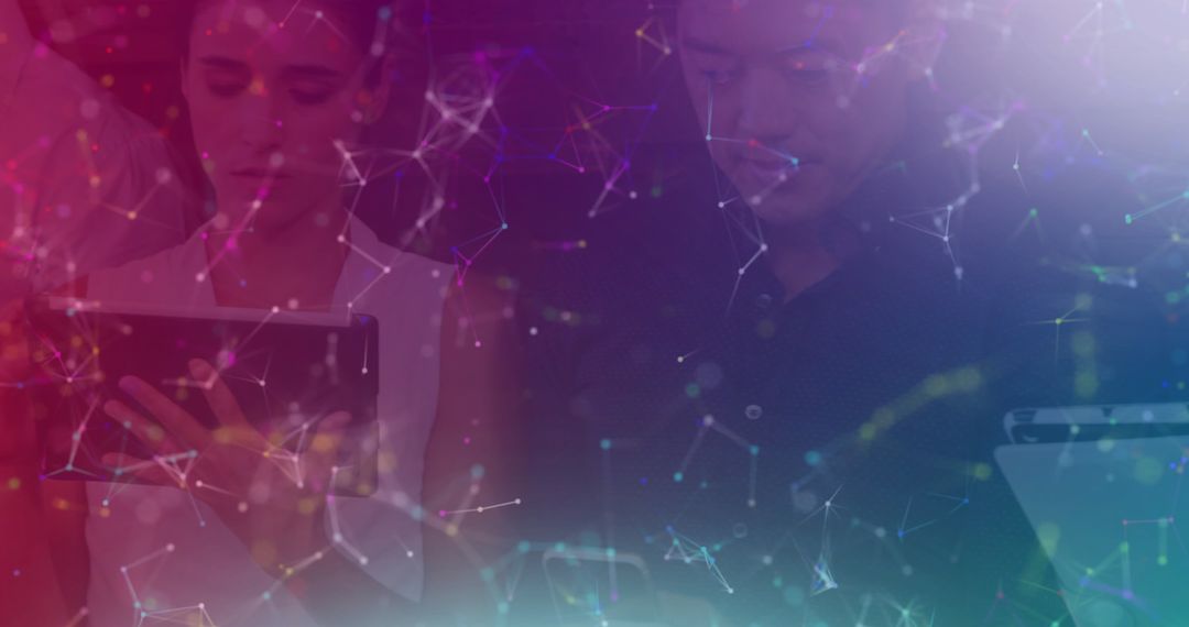 Digital Interface with People Using Technology and Network Connections