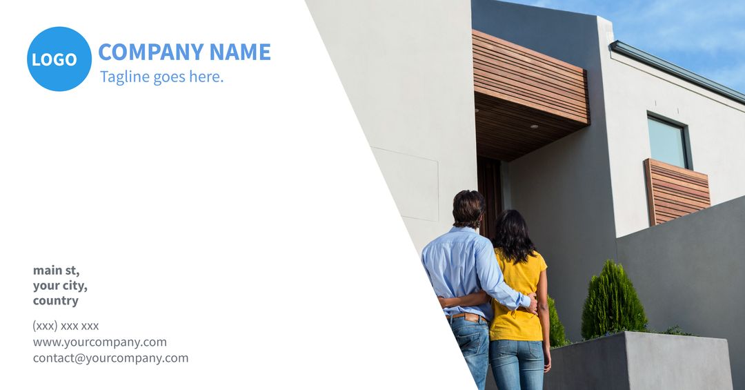 Couple Viewing Modern Home for Real Estate Dreams