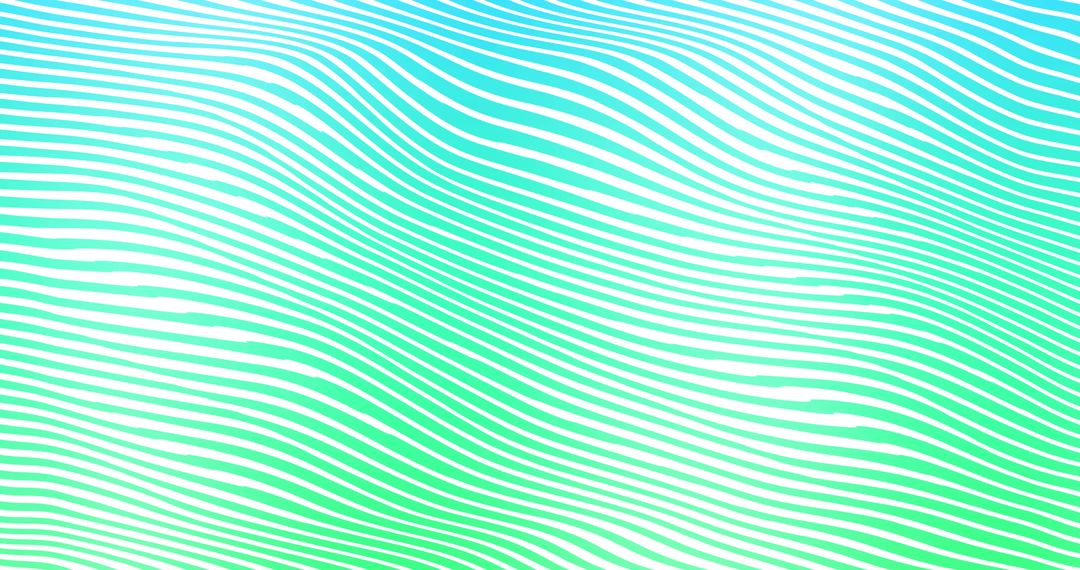 Vibrant Waves on Blue Green Background
