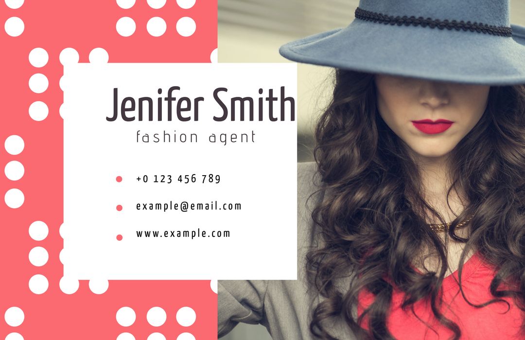 Stylish Fashion Consultant Business Card Template