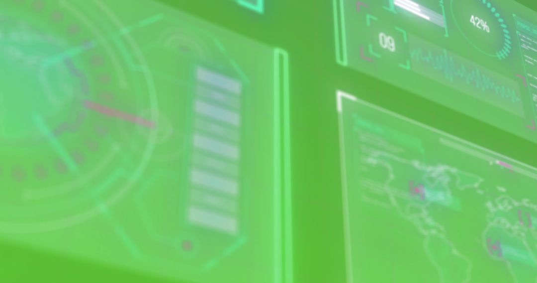 Futuristic Digital Data Interface