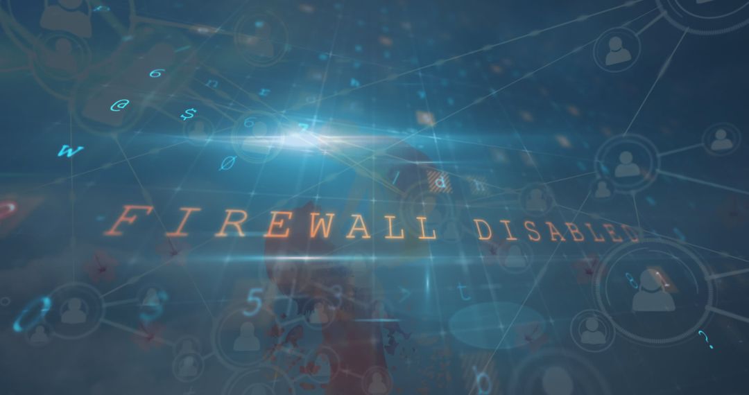 Digital Network Connections with Firewall Disabled Warning