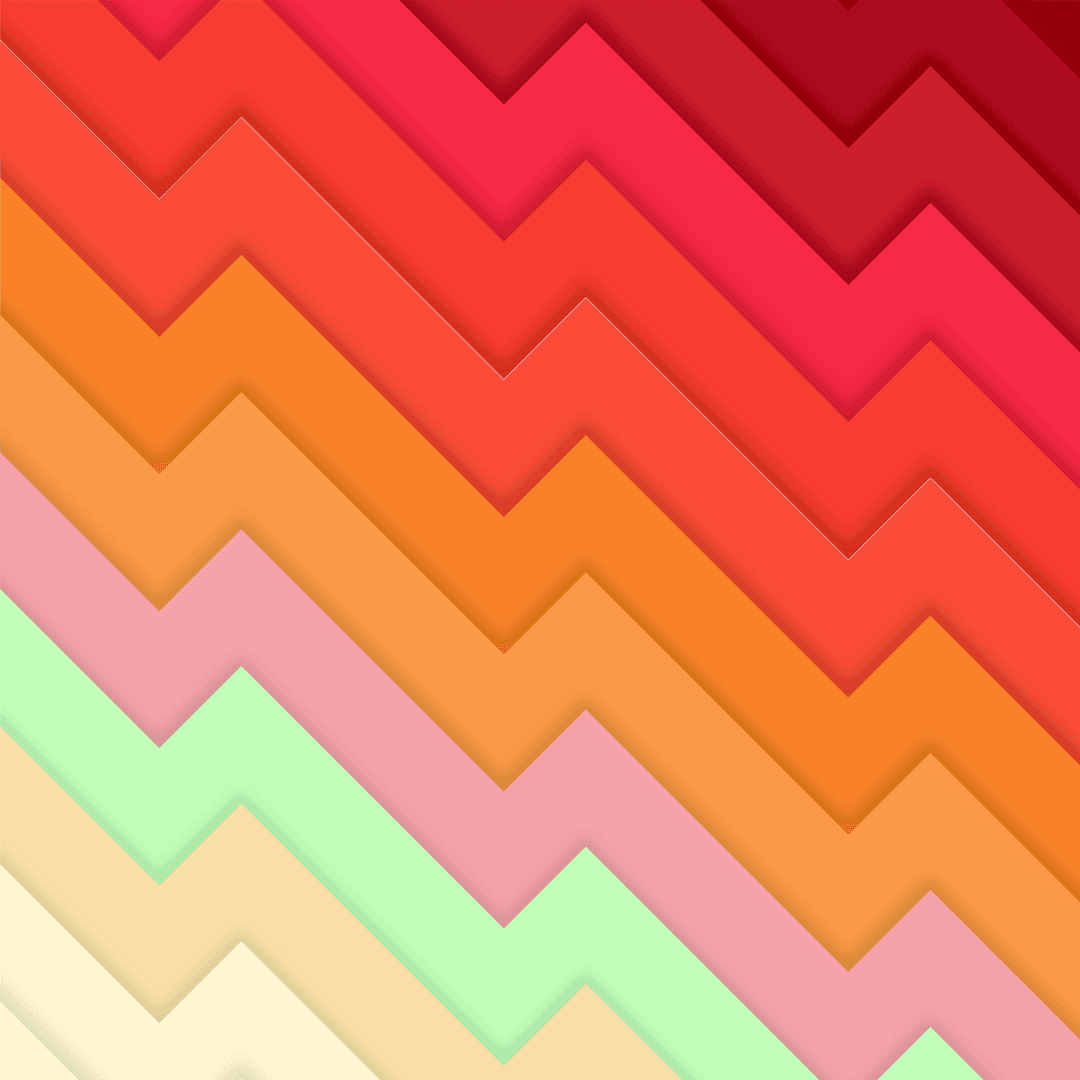 Colorful Chevron Zigzag Pattern on Transparent Background