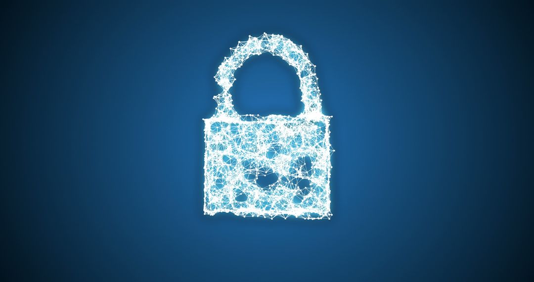 Digital Padlock Symbolizing Cybersecurity Protection