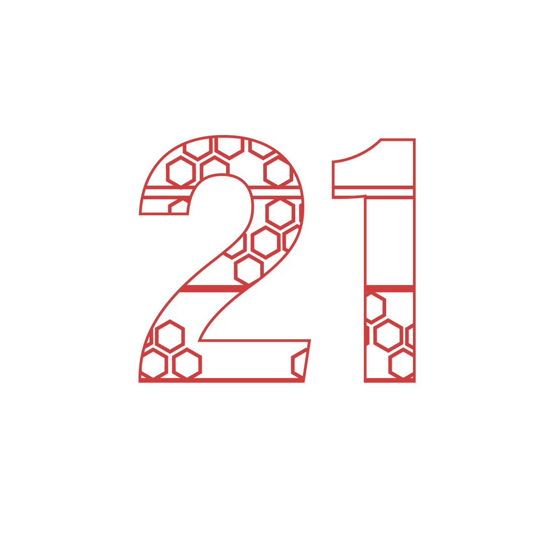 Transparent Number 21 with Stylish Artistic Pattern - Download Free Stock Images Pikwizard.com