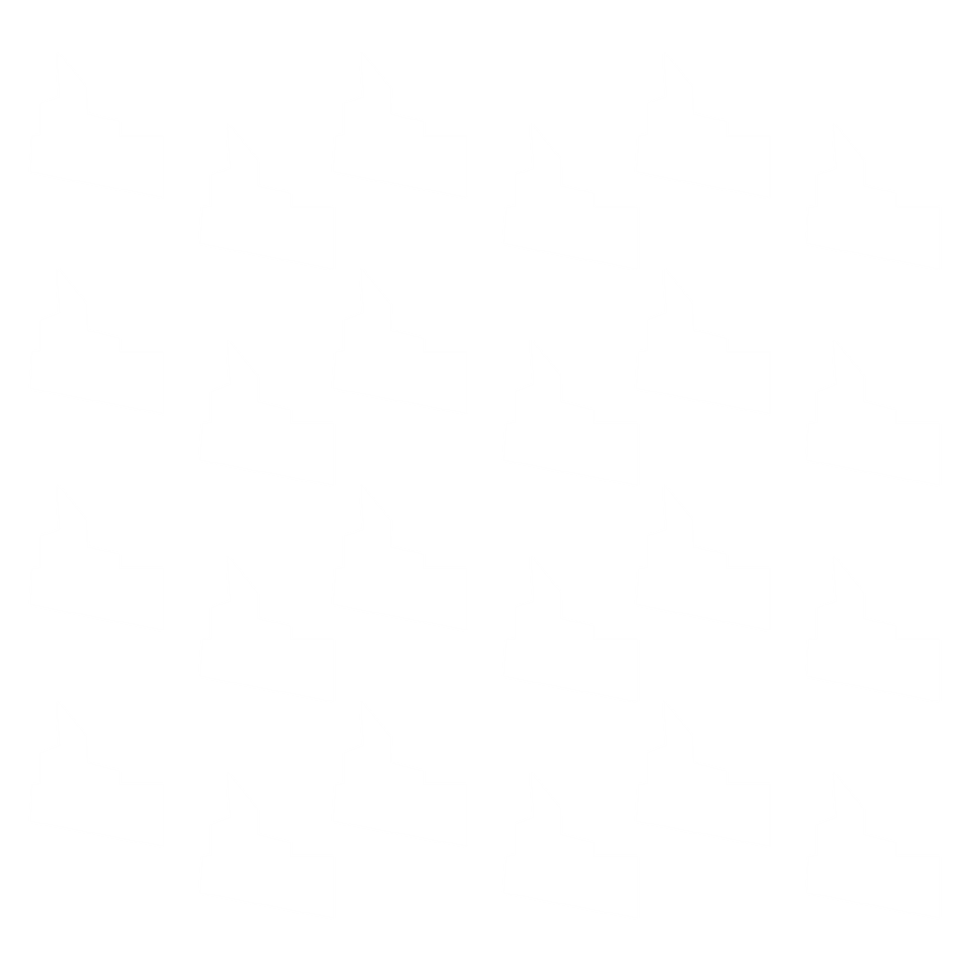 Repeated White Speech Bubbles on Transparent Background