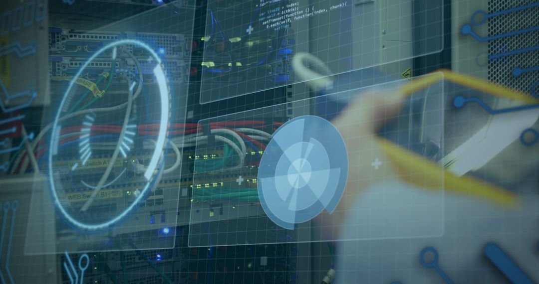 Server Room Tech Monitoring with Digital Interface