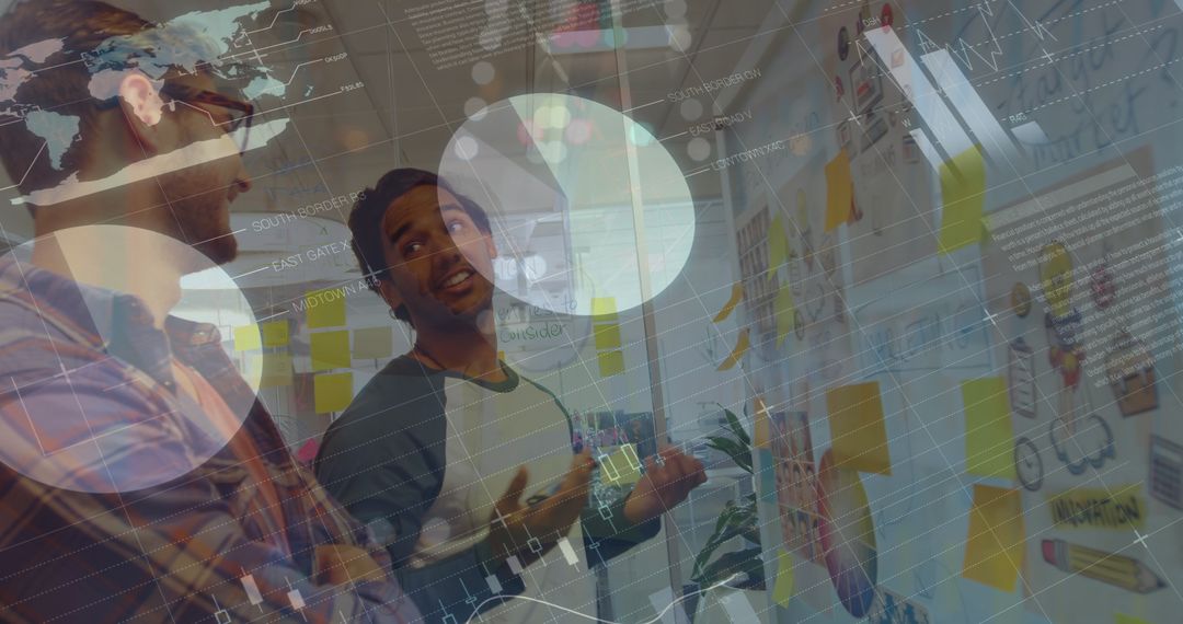 Multicultural Team Brainstorming Business Ideas in Modern Office