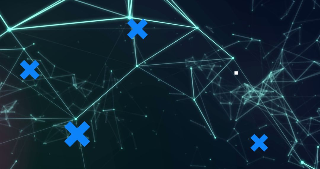 Digital Network with Data Connectivity Illustrations