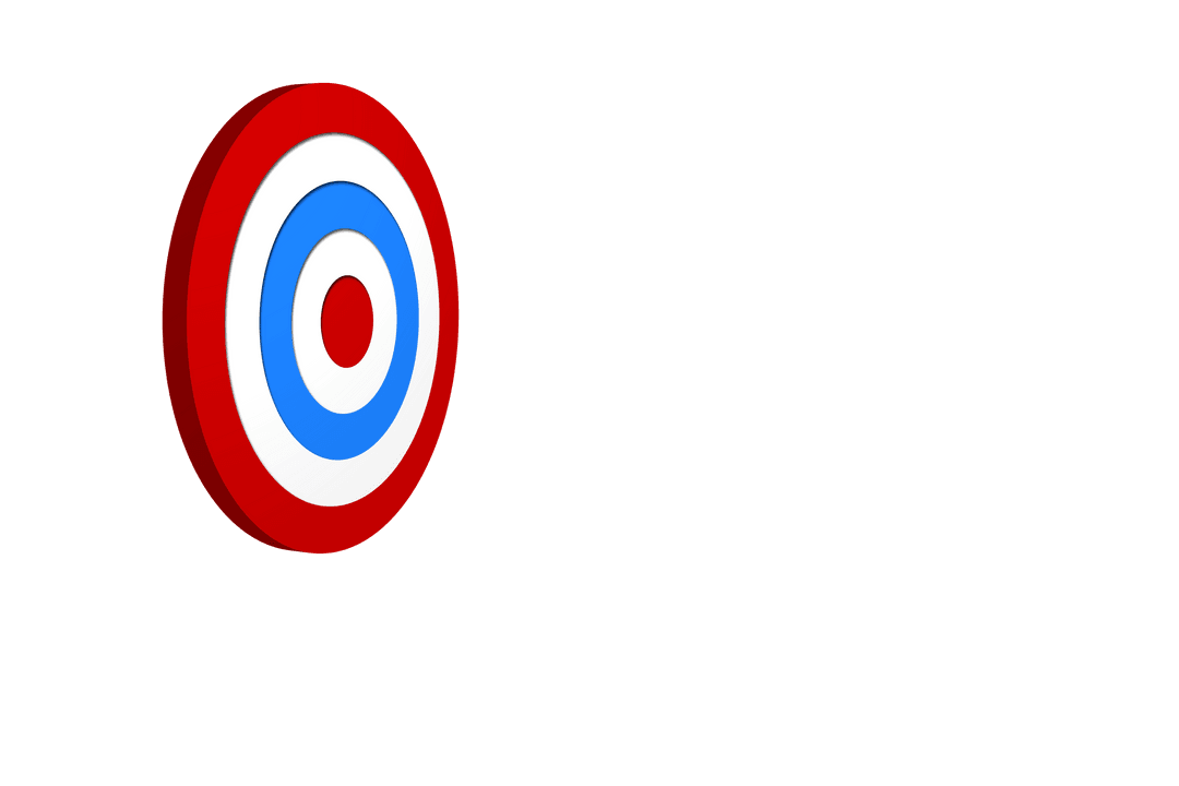 Transparent Target Graphic Fitness Concept With Copy Space