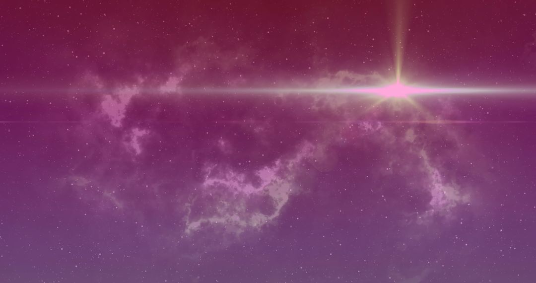 Abstract Cosmic Design with Glowing Light Streaks