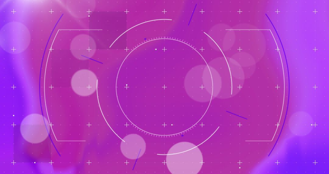 Futuristic Digital Interface with Abstract Data Grid