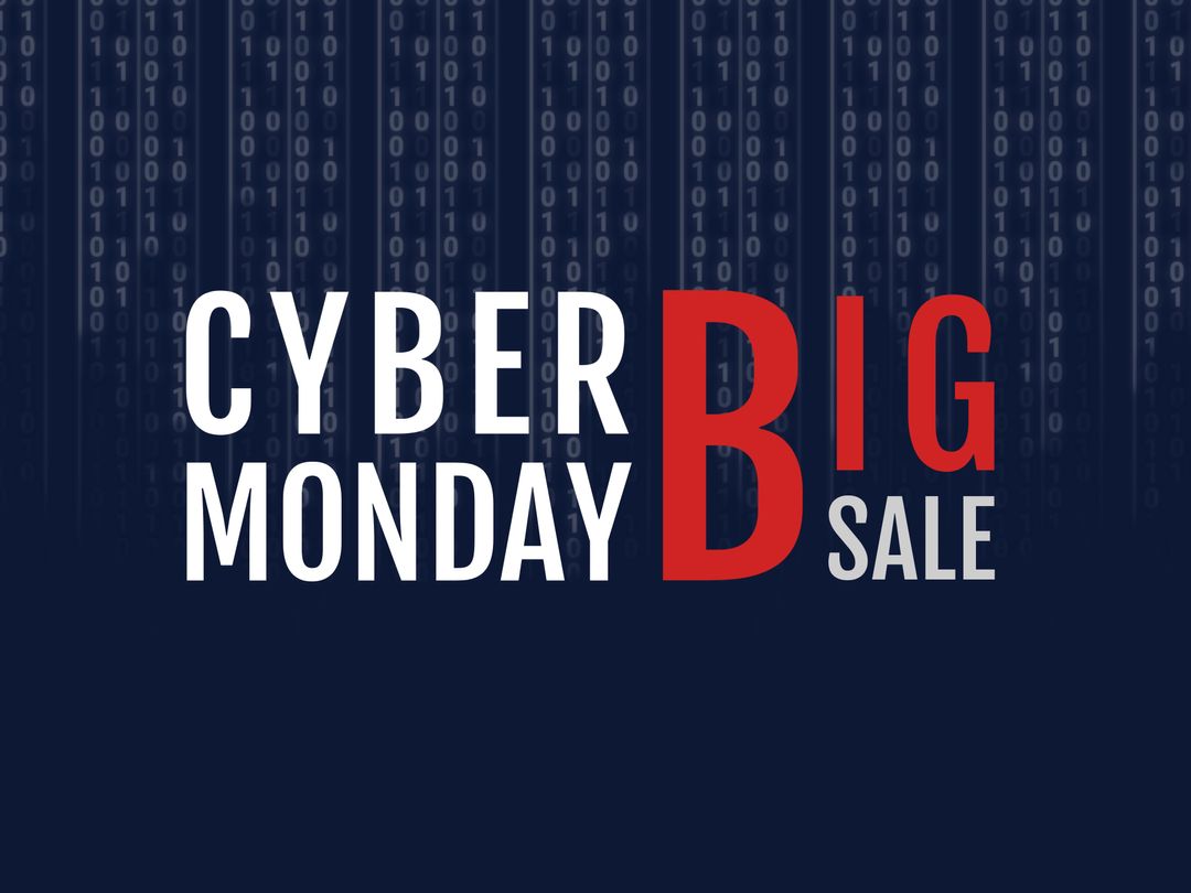 Cyber Monday Big Sale with Bold Text and Digital Theme