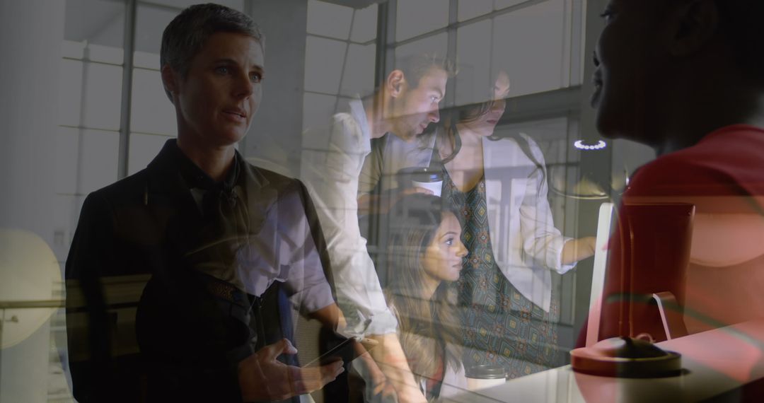 Business Innovation and Multicultural Collaboration in Modern Office