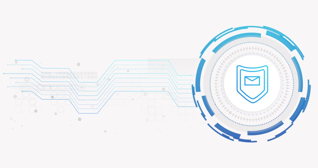 Digital Email Security Network Technology Background