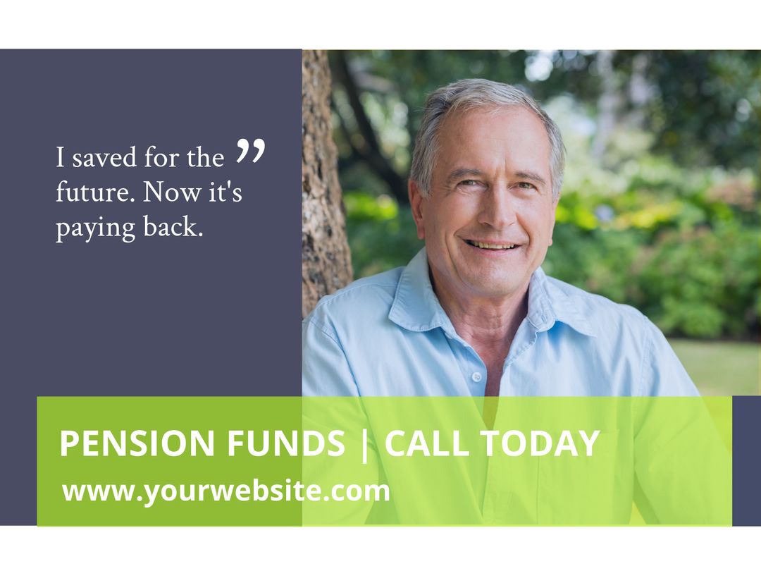 Senior Man Enjoying Secure Retirement Highlighting Importance of Pension Funds - Download Free Stock Templates Pikwizard.com