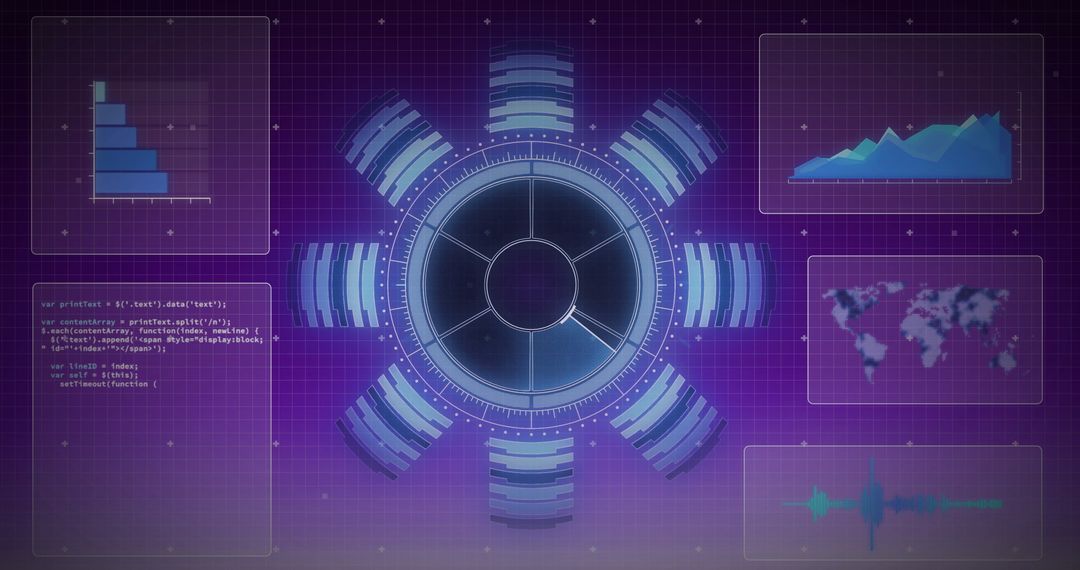 Digital Data Visualization and Holographic Interface Concept