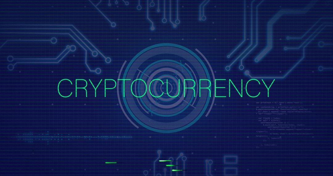 Futuristic Cryptocurrency Circuit with Digital Code