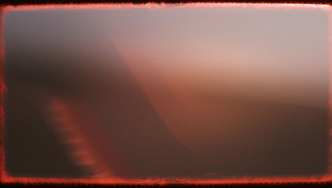 Digital Gradient Scene With Red Glow