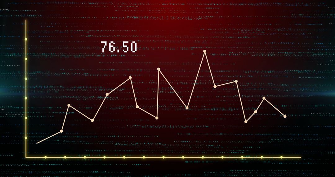Digital Data Analytics on Futuristic Glitchy Dashboard