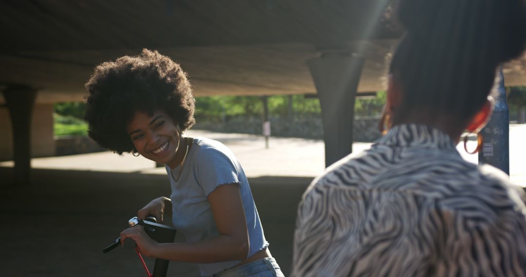 Two African American Women Enjoying Outdoors Together - Free Images, Stock Photos and Pictures on Pikwizard.com