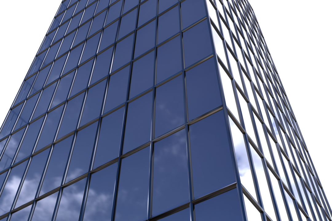 Low Angle View of Modern Transparent Glass Building Facade in Daytime - Download Free Stock Images Pikwizard.com