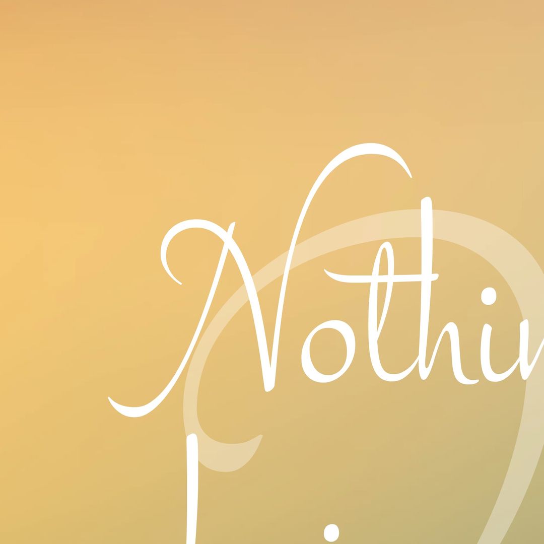 Elegant Calligraphy on Peaceful Gradient Background