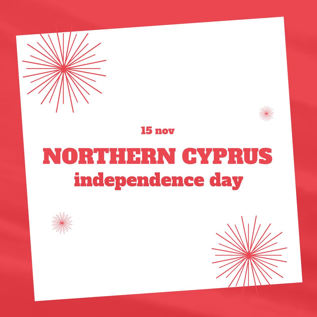 Northern Cyprus Independence Day Celebration Graphic