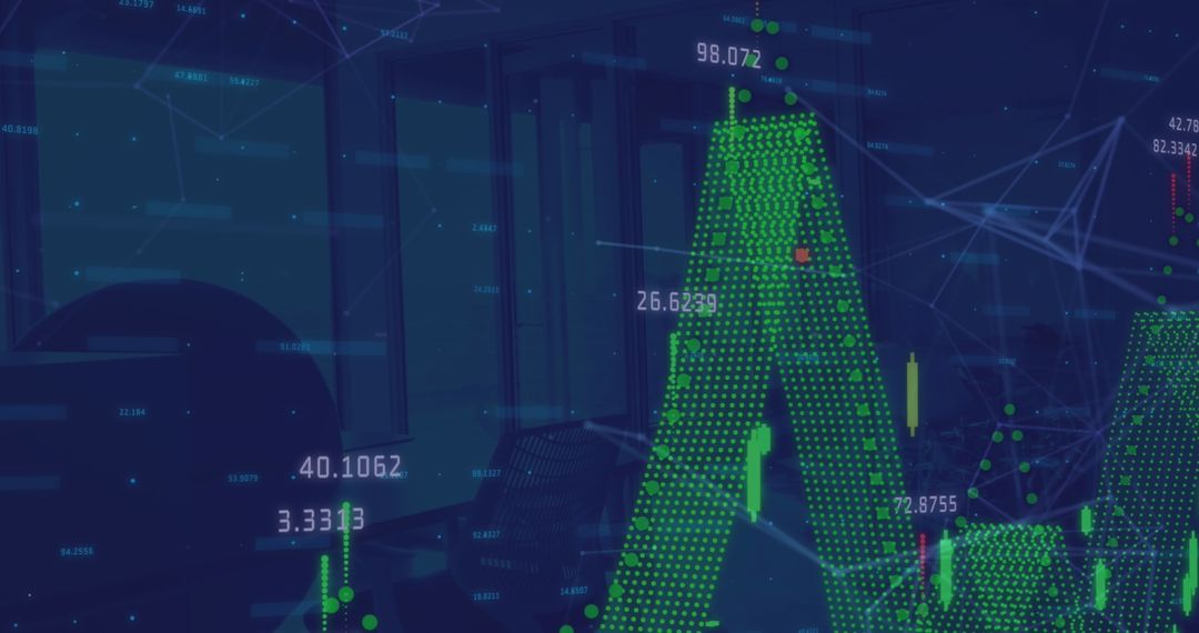 Digital Data Analytics Visualization on Abstract Interface