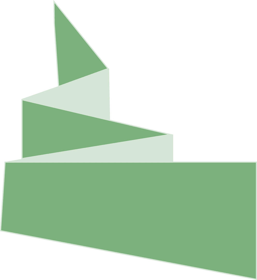 Abstract Green Shape Design Transparent Background Creative Use