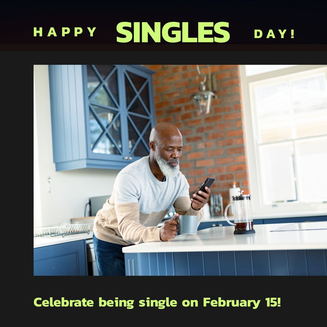 Happy Singles Day Celebration in Cozy Home Setting