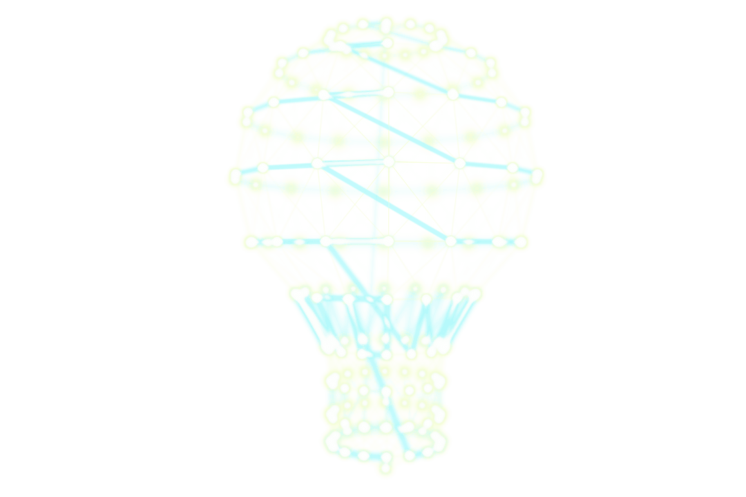 Transparent Abstract Light Bulb Vector Illustration