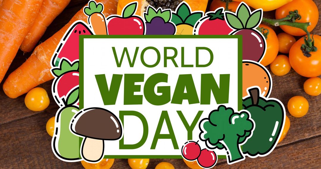World Vegan Day Celebration with Colorful Fresh Produce