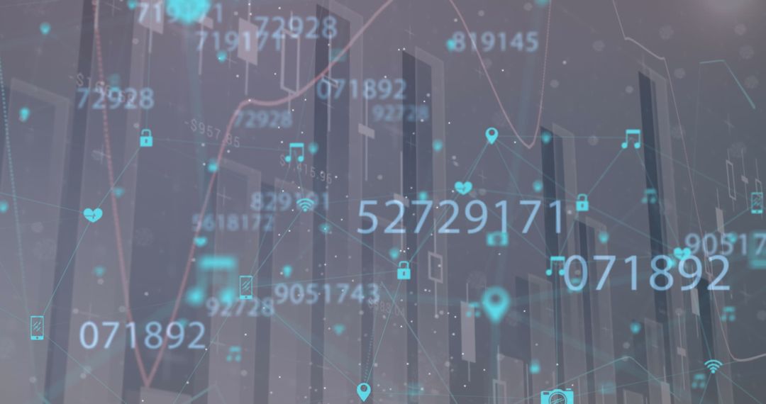 Futuristic Technology Interface with Holographic Data Visualization