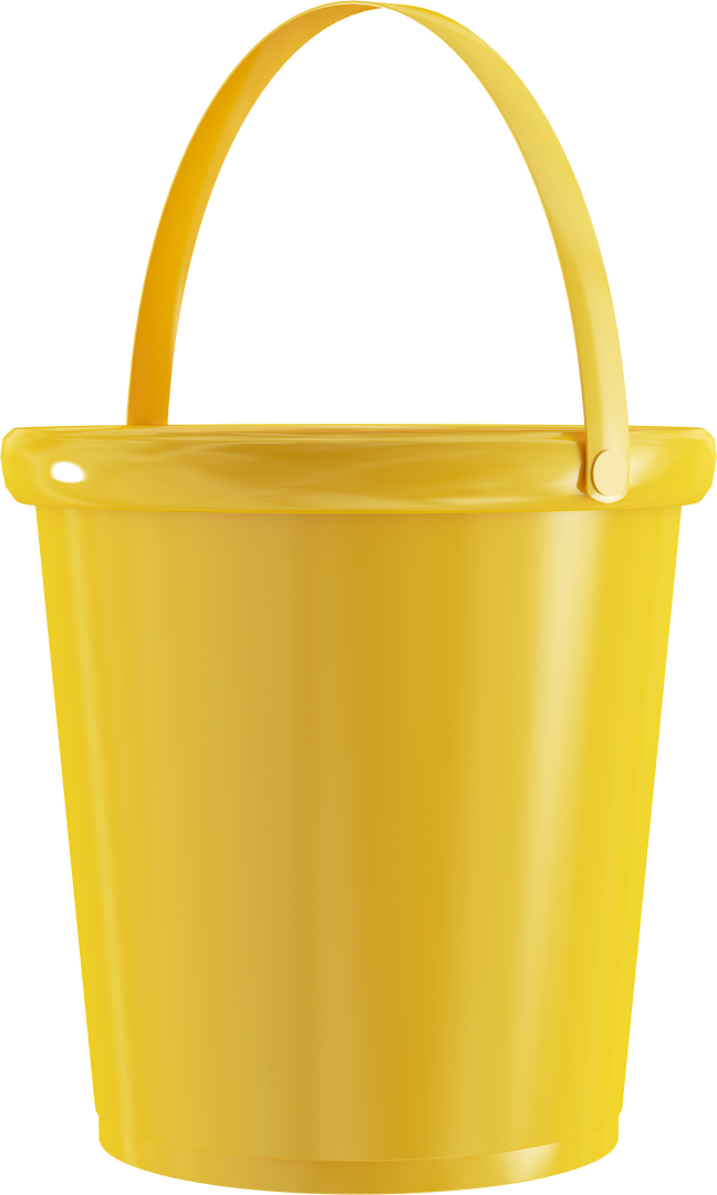 Transparent Background Yellow Plastic Bucket Housekeeping Tool Digital Illustration - Download Free Stock Images Pikwizard.com