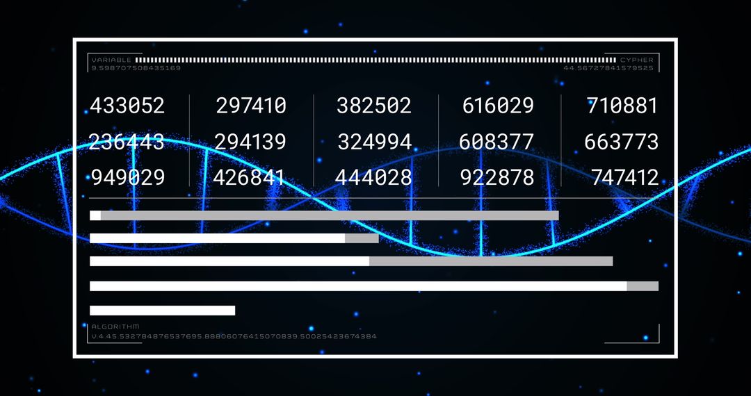 Futuristic Technology Interface with DNA Elements